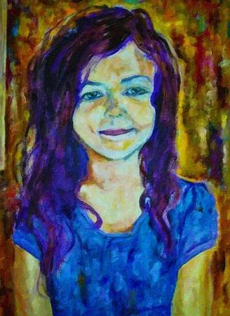 Custom Order #DF-DL4, Oil on Canvas, Custom Painting of The Person You Love, For 1 Person of Customer's Choice, Style: Photo-Realism, with Signature Text 