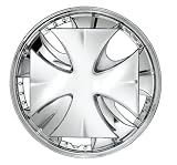 Pilot PLT-WH653-14 ABS Maltese Cross Spinner Wheel Covers 14inch