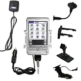 Car / Auto Multi Adapter Mount Holder GPS Navigation Kit for the Sony Clie T650C with built in charger - Gomadic Brand