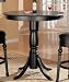 BAR TABLE,BLACK/F 42'DIAX42-1/4'H