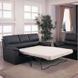 Leather Queen Sleeper Sofa By Coaster Furniture With Silver Shipping