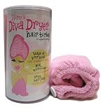 Mimi's Diva Dryer by Aquis Microfiber Hair Turban, Patented Design, Pink