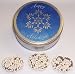 Scott's Cakes 1 lb. Milk Chocolate Covered Pretzel with White Chocolate Chips in a Snowflake Tin