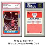 Fleer Chicago Bulls Michael Jordan 1986-87 Rookie Card