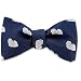Maltese by Kay Nine Design navy blue polyester freestyle bowties