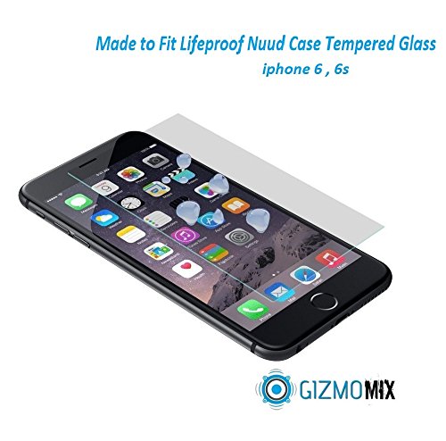Lifeproof Nuud Tempered Glass Screen Protector For iPhone 6 6s Case nüüd - Gizmomix Inc