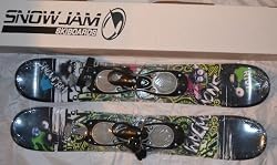 Snowjam 75cm Skiboards Snowblades ski boards with Bindings 2012 75cm NEW