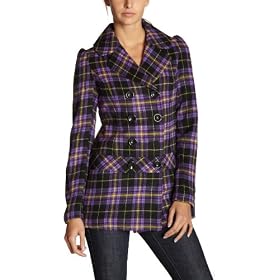 Kensie Girl Junior's Plaid Coat