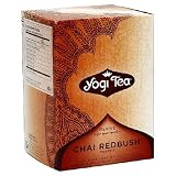 Yogi Tea Organic Redbush Chai, Tea Bags, 16-Count Boxes (Pack of 12)