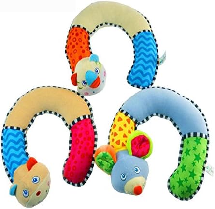 Babyfans Cute Animal U-type Neck Travel Plush Pillow, Baby Neck Protecting Pillow - Bear