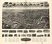 Aero view of Willimantic, Connecticut 1909. By O. H. Bailey., large historic panoramic map reprint measured in inches 42x36