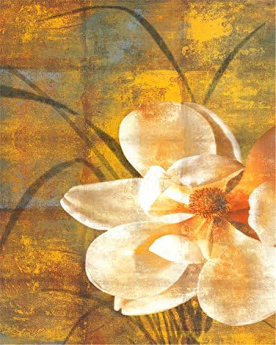 SUTEGISUPE White Flower Abstract Wall Picture Canvas Oil Paintings for Bedroom Home Decorations