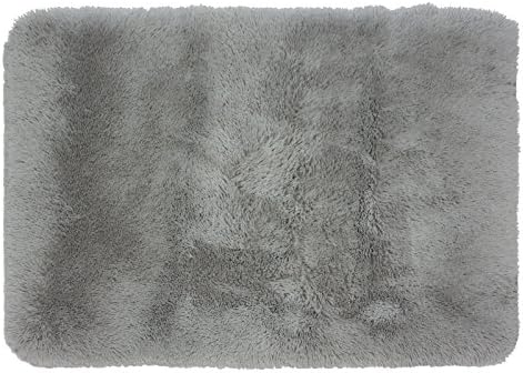 Monster Shag Bright Rug, Grey, 31 x 44"
