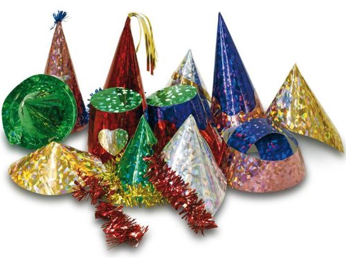 Imagen 1 de 50 Mini Sombreros fte Hologram