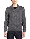 Joseph Abboud Mens Long Sleeve Shawl Collar V Neck Sweater