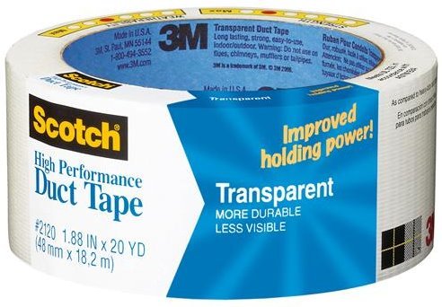 3M 2120 2 x 20-yd Scotch Tough Transparent Duct Tape