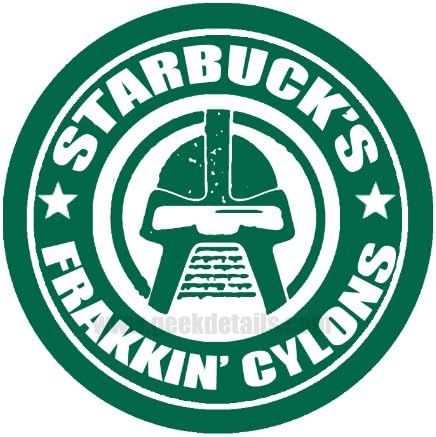 Starbuck's Frakkin' Cylons Pinback Button