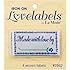 Blumenthal Lansing Iron-On Love Labels, Made with Love By, 4 Per Package