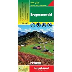 Freytag Berndt Wanderkarten, WK 364, Bregenzerwald, GPS, UTM - Ma�stab 1:50 000: Bezau, Bregenzer Wald, Dornbirn