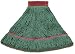 Antimicrobial Mops, Narrow Band, Large, Green, 2/CS
