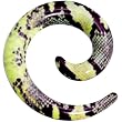 2 Gauge Green Snake Skin Acrylic Spiral Taper