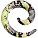 2 Gauge Green Snake Skin Acrylic Spiral Taper