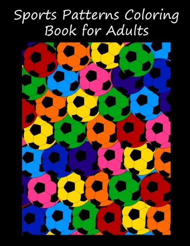Sports patterns coloring book for adults
