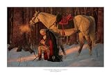 Prayer at Valley Forge - Gallery Print - 17x27 - GW Quote - Arnold Friberg Gallery Quality Art Print Washington Picture War