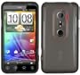 mumbi TPU Silikon Case HTC EVO 3D Silicon Tasche H�lle - SKIN ETUI EVO 3D Schutzh�lle transparent schwarz