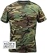 Army Universe Woodland Camouflage Short Sleeve T-Shirt + Pin - Size Large (41