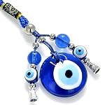 blue glass evil eye charm