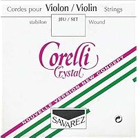 Corelli Crystal 4/4 Violin Set - Medium Gauge with Ball End E