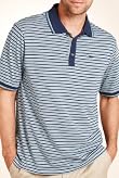 Blue Harbour Golf Pure Cotton Fine Stripe Top [T75-0657G-S]