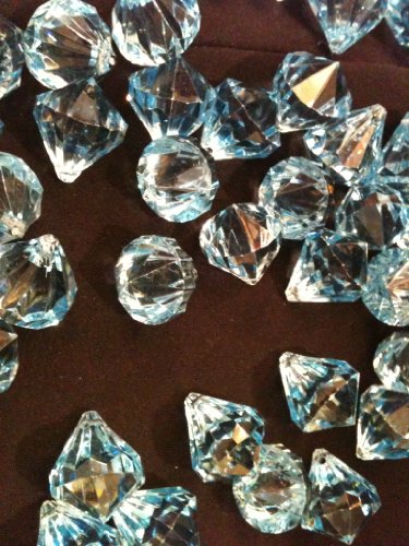 Tanday Light Blue Acrylic Diamond Hanging Crystal Ornament (100 pieces 1″) for Manzanita or Christmas Tree & clear string. Tanday Light Blue Acrylic Diamond Hanging Crystal Ornament (100 pieces 1″) for Manzanita or Christmas Tree & clear string.