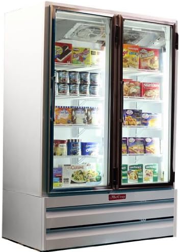 Glass Door Refrigerators, Hinged, Bottom Mount, LED Lights, Size:  78.5 X 33.5 X 52.25