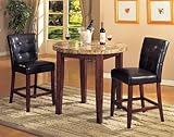 Bologna 3-Pc Counter Height Dining Set by Acme
