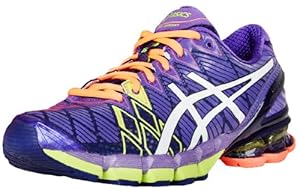 ASICS Women's Gel-Kinsei 5 Running Shoe,Ultra Marine/White/Purple,12 M US