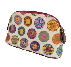 Dooney & Bourke Medallion Cosmetics Case in White QE170