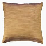 Dupioni Silk Striate Toss Pillow - Bronze