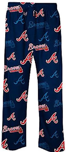 Atlanta Braves Blue Mens MLB Insider Pajama Pants (XL=36-37)