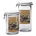 Grapevine Breeze 2-pc. Canister Set