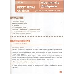 Droit p�nal g�n�ral