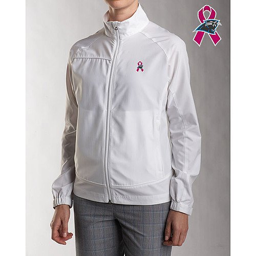 Cutter & Buck Carolina Panthers Women's Breast Cancer Awareness Camano Jacket Large