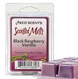 2-Pack EcoScents Scented Wax Melts - Black Raspberry Vanilla -A tangy blend of fresh black raspberries with a hint of vanilla in the background. Maximum scent load delivering 120+ hours of fragrance. Flat rate shipping $1.99 for your entire EcoScents order!