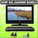 Sony Bravia M-Series KDL-26M4000 26-inch 720P LCD HDTV + Sony DVD Player w/ Accessory Kit