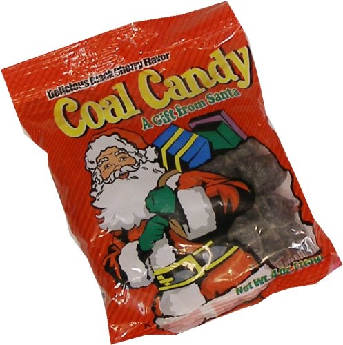 Coal Candy Santa Claus Bag 4oz by Candy Coal
