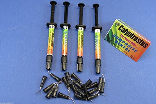 Dental Light Activated VLC Flowable Refill A2 A3 A3.5 B2 Set / 4 CALYPTRATUS