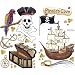 Instant Murals by Sherri Blum Peel and Stick Wall Stickers - Pirate Ship and Accessory Set
