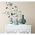 RoomMates RMK2687SCS Blossom Watercolor Bird Branch Peel and Stick Wall Decals