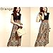 Women's Vintage Sleeveless Bohemian High Waist Skirt Long Dress